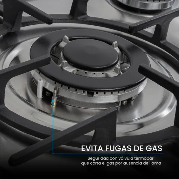 Cocina de Empotrar CHALLENGER 70 cm 5 Pt Gas - SA 6170 EI - Image 7