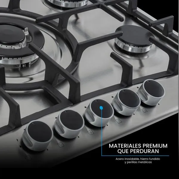 Cocina de Empotrar CHALLENGER 70 cm 5 Pt Gas - SA 6170 EI - Image 8